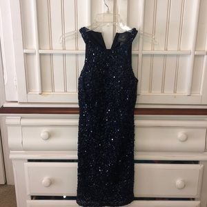 Navy sequins dress